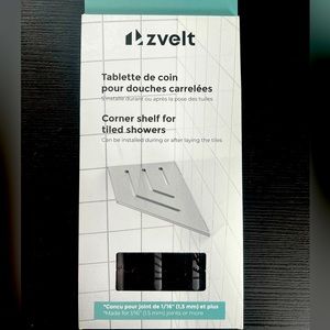 COPY - ZVELT- Corner shelf for tile shower NEW